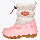 Playshoes Winterstiefel - Winter-Bootie Uni - Rosa, Mädchen Schneestiefel mit wasserabweisendem Schaft und Profilsohle, linke Seitenansicht